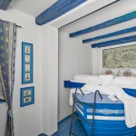 Boat-inspired king bedroom at Aspida in Kotor Old Town